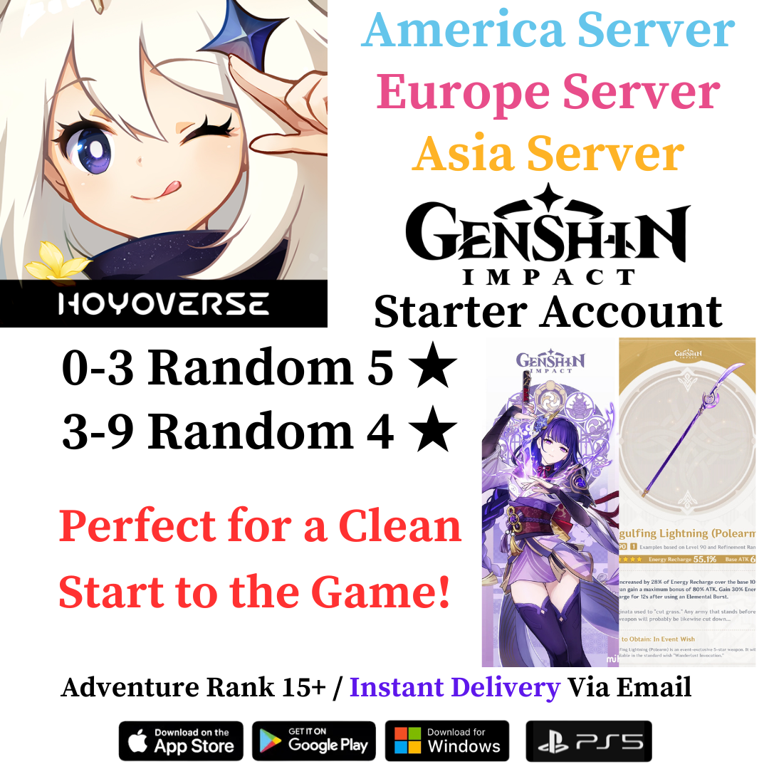 Raiden Shogun (Baal) Engulfing Lightning Genshin Impact Account For Sale