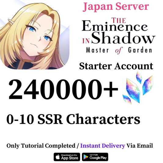 The Eminence in Shadow: Master of Garden Starter Account