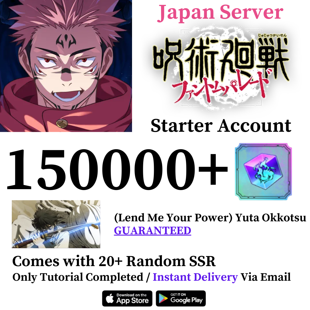 Jujutsu Kaisen Phantom Parade Starter Account