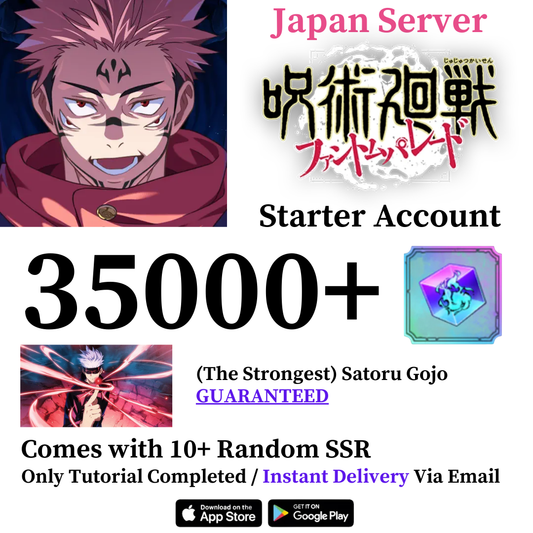 Jujutsu Kaisen Phantom Parade (The Strongest) Satoru Gojo Starter Account
