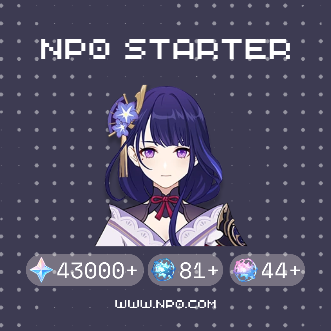 Raiden Shogun (Baal) Genshin Impact Farmed Starter Account