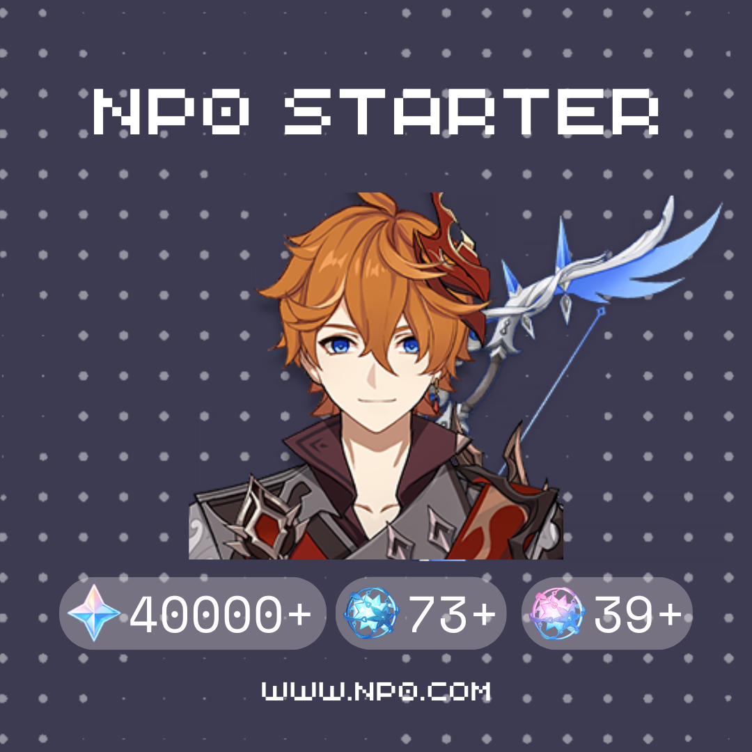 Tartaglia (Childe) Polar Star Genshin Impact Primogems Fates Starter Account
