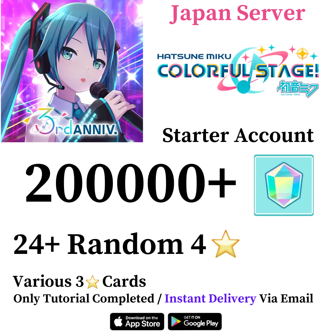 Project Sekai Colorful Stage ft. Hatsune Miku Starter Account