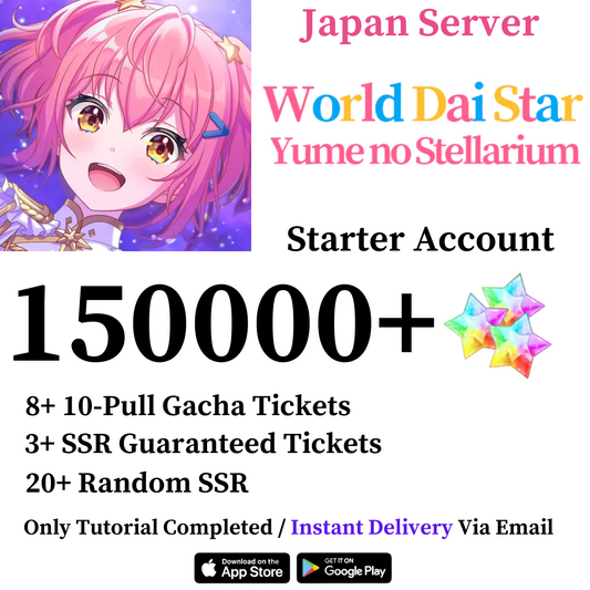 World Dai Star Gems Starter Account