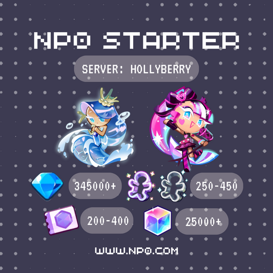 [Hollyberry Server] Cookie Run: Kingdom Sea Fairy + Shining Glitter Cookie Daily Login Starter Account