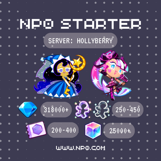 [Hollyberry Server] Cookie Run: Kingdom Moonlight + Shining Glitter Cookie Daily Login Starter Account