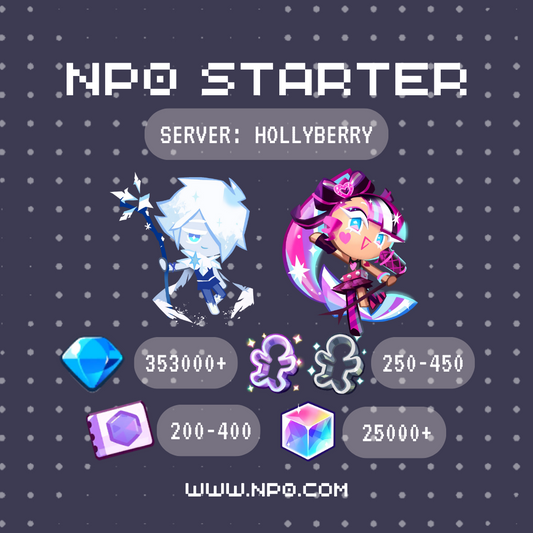 [Hollyberry Server] Cookie Run: Kingdom Sherbet + Shining Glitter Cookie Daily Login Starter Account