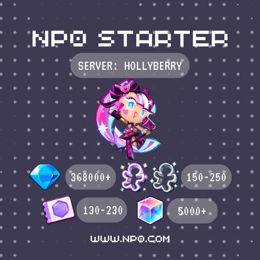 Hollyberry Server Cookie Run: Kingdom Shining Glitter Cookie Daily Login Starter Account