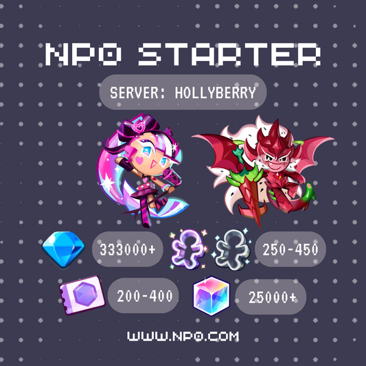 [Hollyberry Server] Cookie Run: Kingdom Shining Glitter + Pitaya Dragon Cookie Daily Login Starter Account