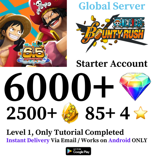 One Piece Bounty Rush Starter Reroll Account