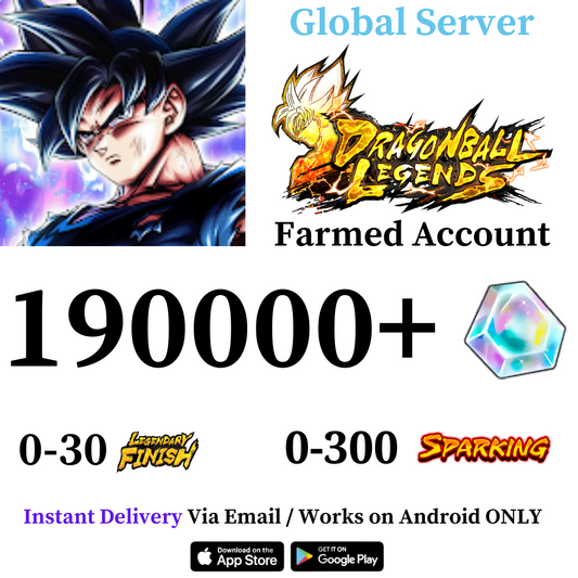 DRAGON BALL LEGENDS Farmed Starter Account