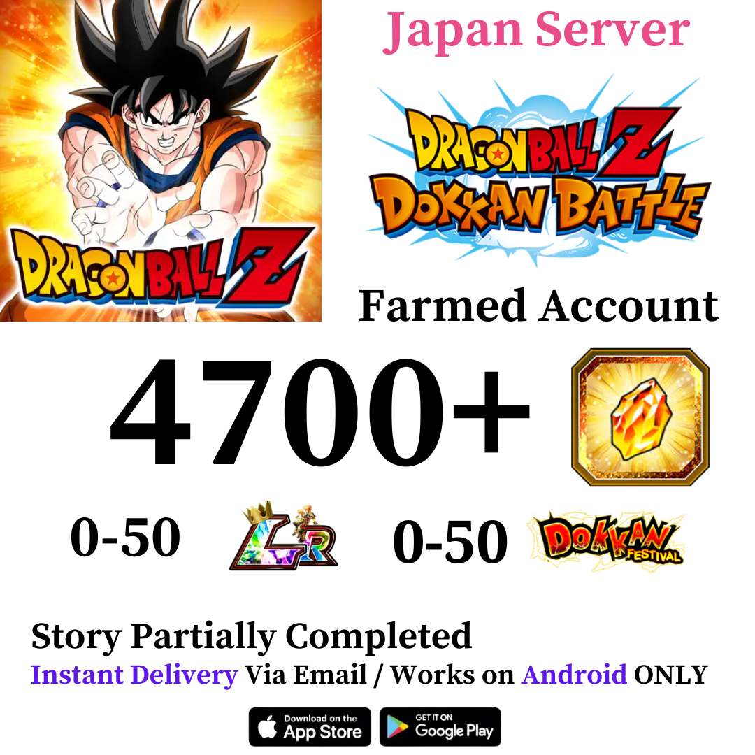 DBZ DRAGON BALL Z DOKKAN BATTLE Dokkan Battle Japan Server Android Farmed Starter