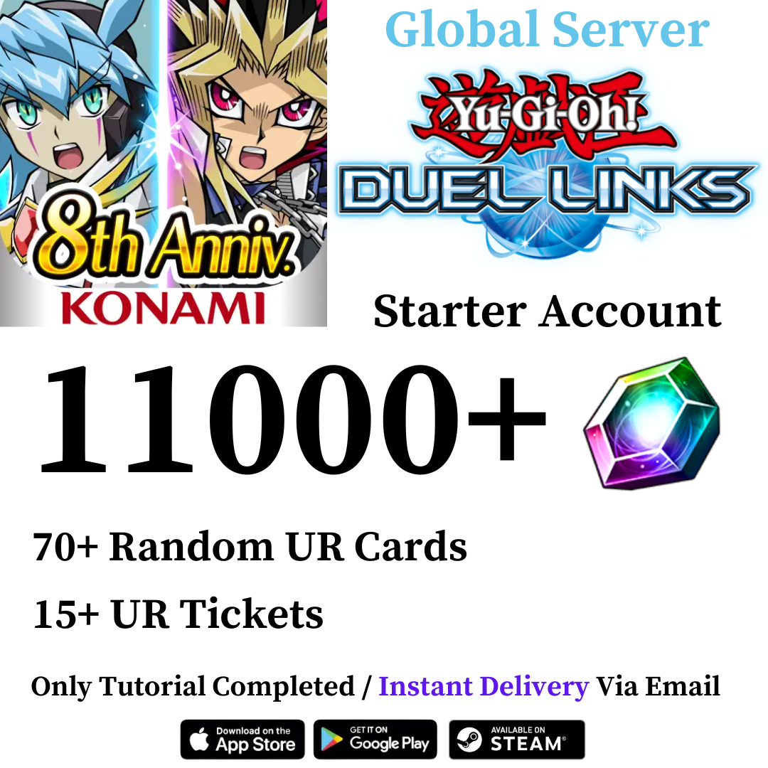 [Global Server] Yu-Gi-Oh! Duel Links Starter Reroll Account