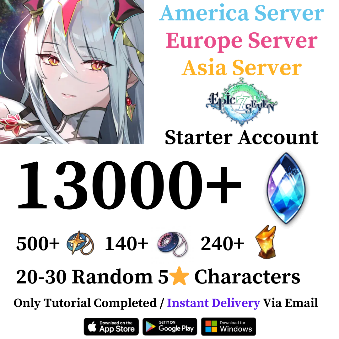 [All Server] Epic Seven Resource Starter Account