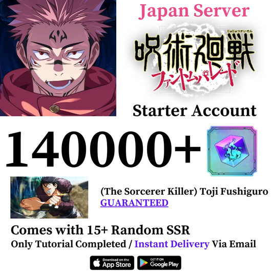 Jujutsu Kaisen Phantom Parade (The Sorcerer Killer) Toji Fushiguro Starter Account