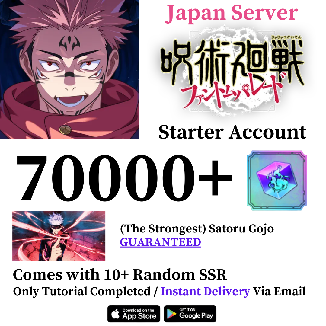 Jujutsu Kaisen Phantom Parade (The Strongest) Satoru Gojo Starter Account