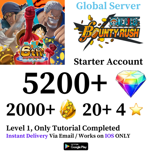 One Piece Bounty Rush Starter Reroll Account